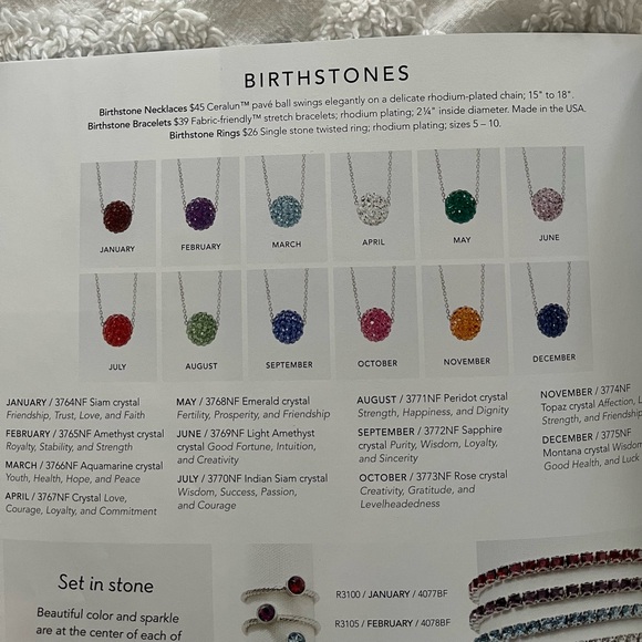 Touchstone by Swarovski April Crystal Birthstone Necklace - Picture 4 of 4